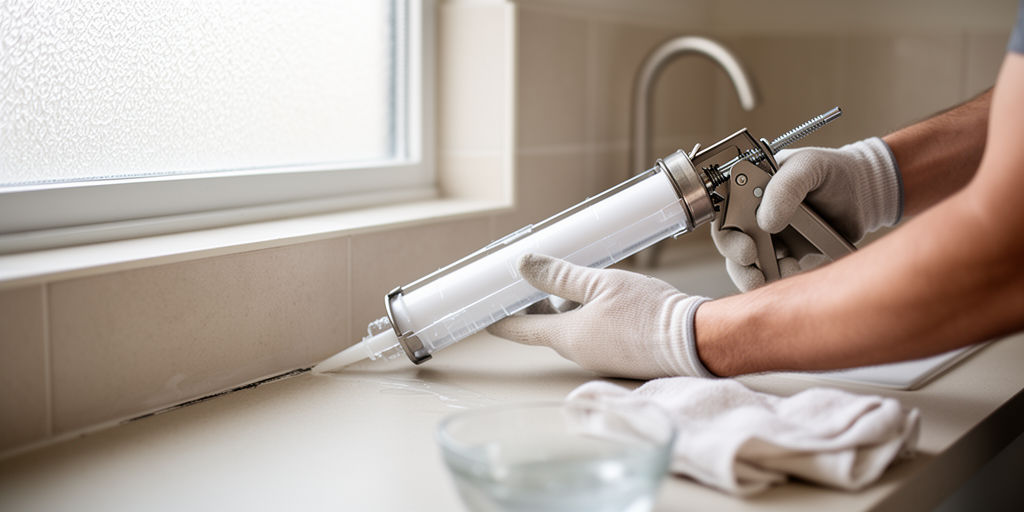 Герметизация шва раковины