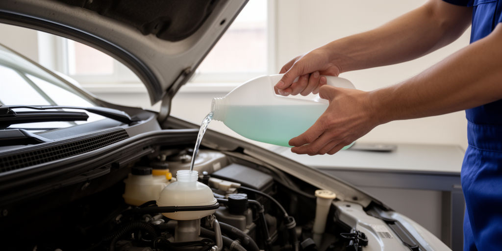 Заливка охлаждающей жидкости