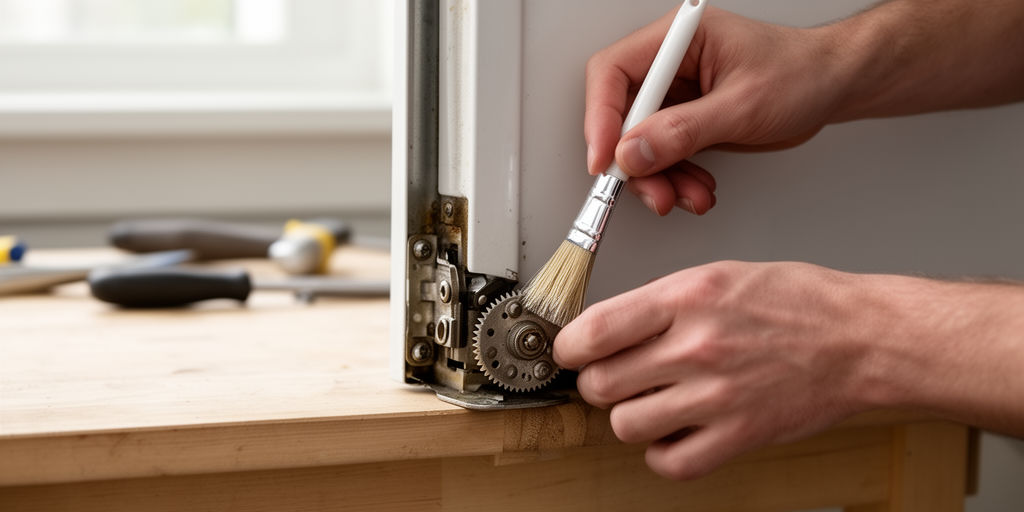 Нанесение смазки на механизм