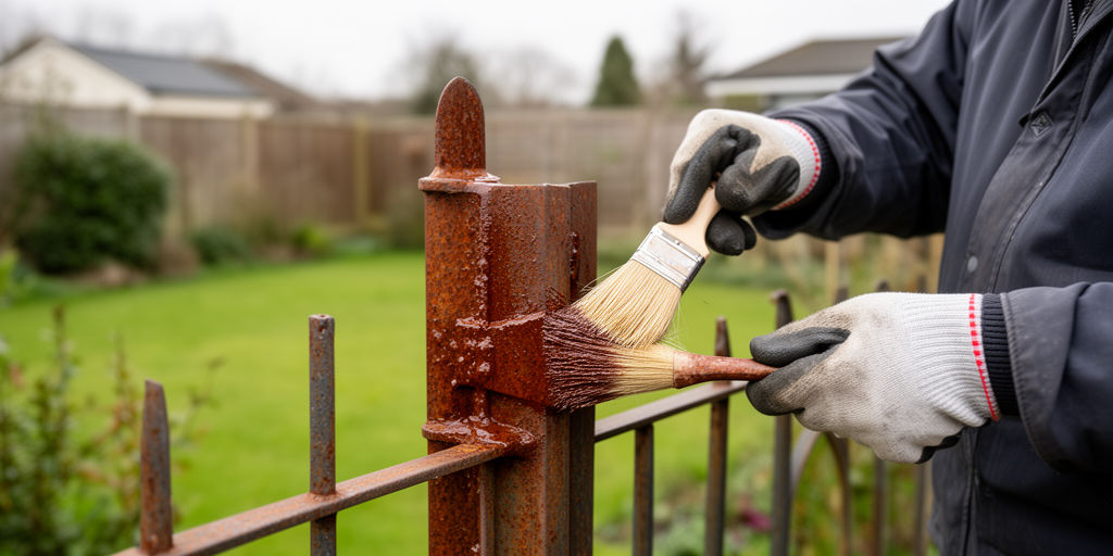 Обработка антикоррозийным составом на улице