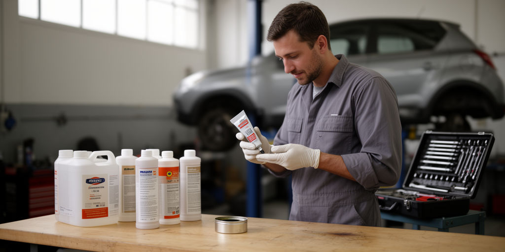 Механик выбирает смазку