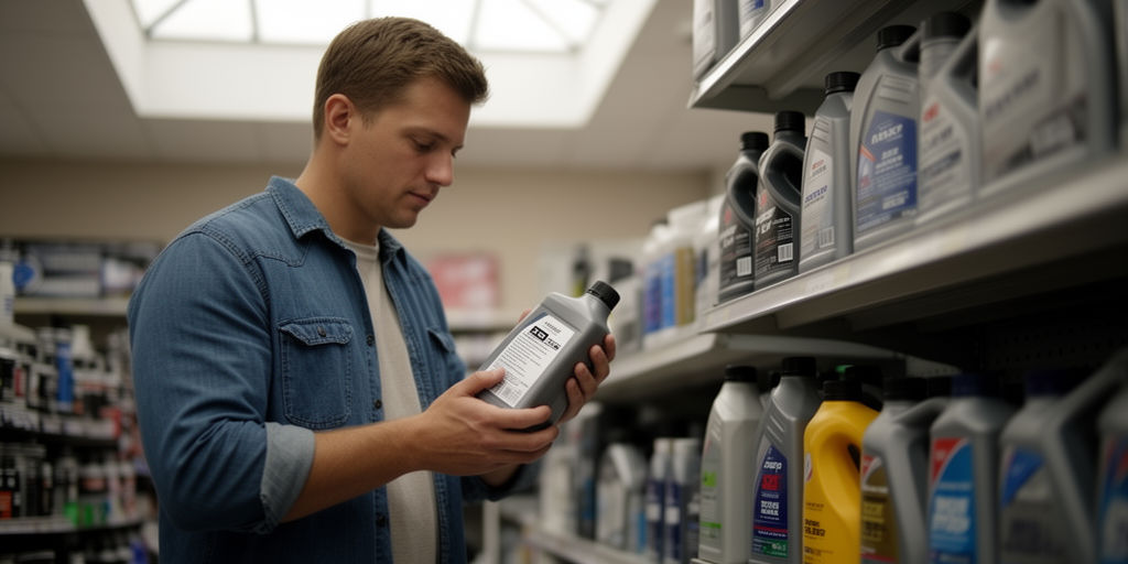 Выбор технических жидкостей в магазине