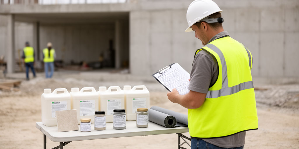 Инспекция материалов на стройплощадке